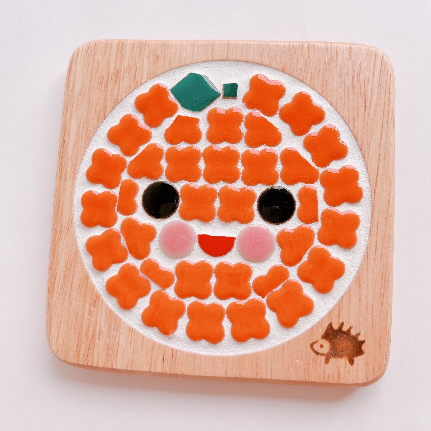 Square coaster/mandarin orange
