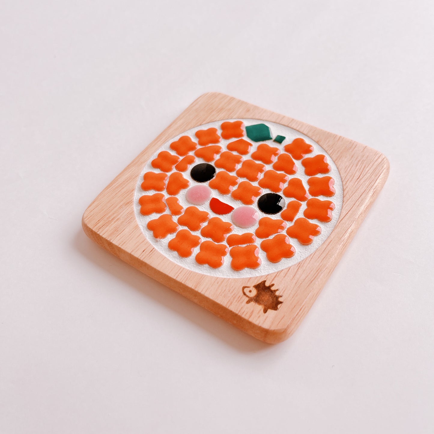 Square coaster/mandarin orange