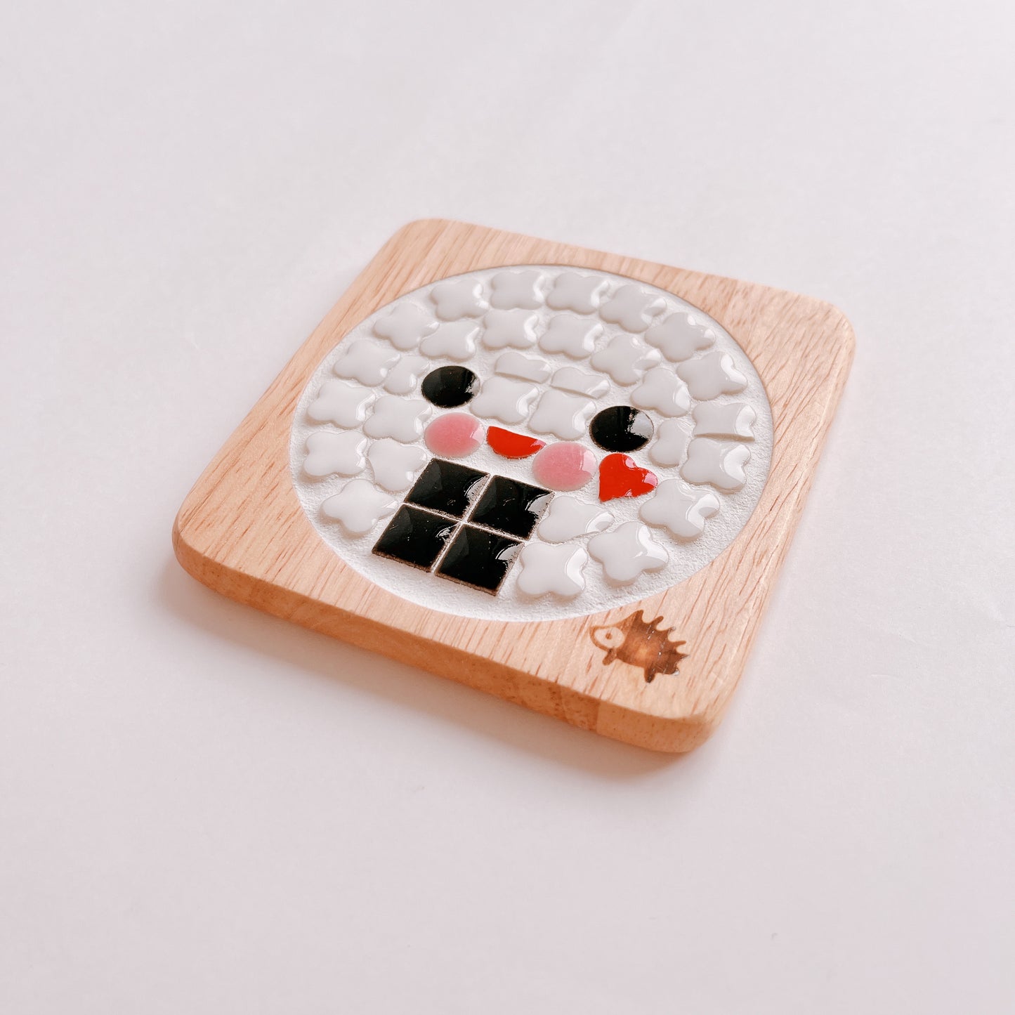 Square coaster/rice ball