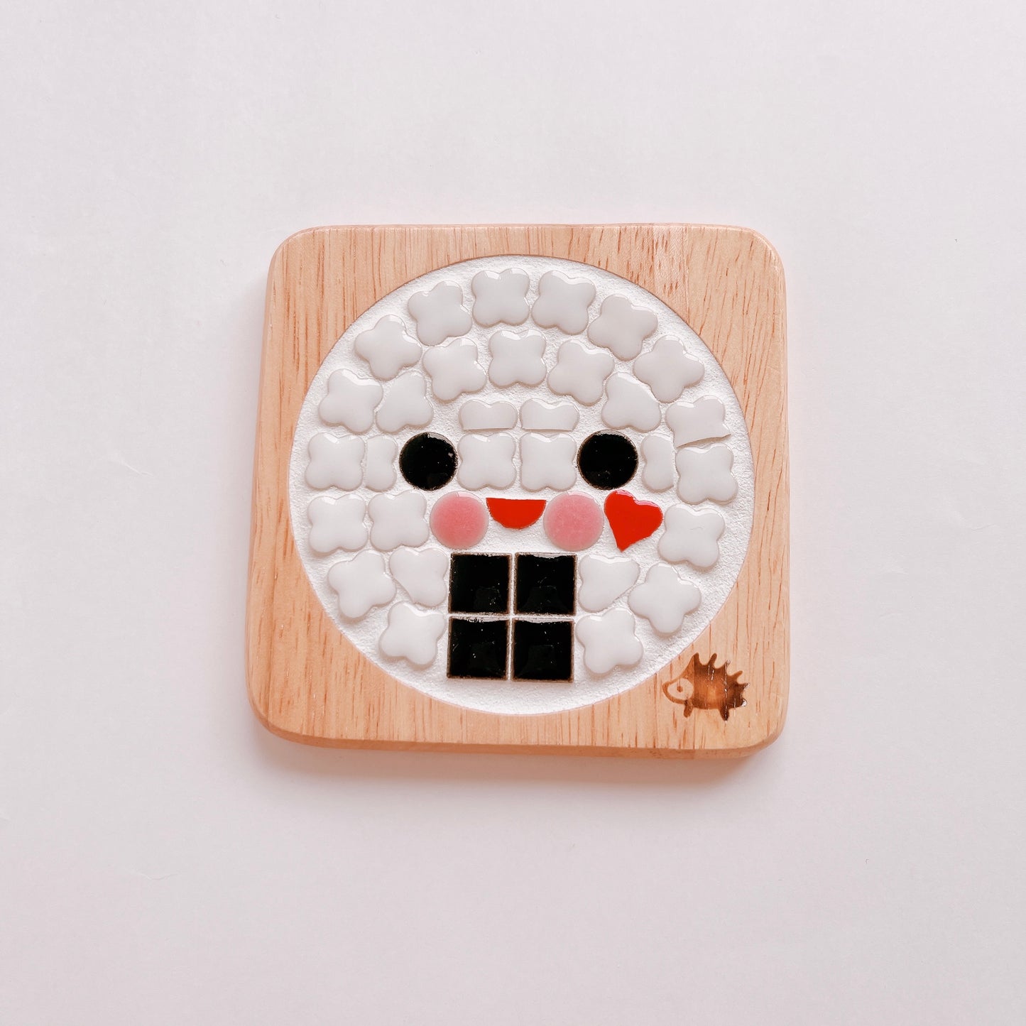 Square coaster/rice ball