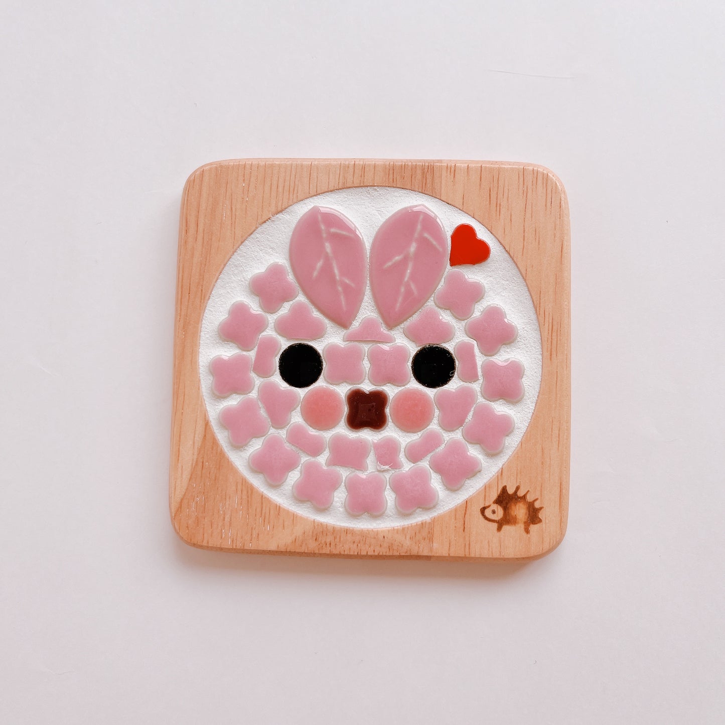 Square coaster/rabbit