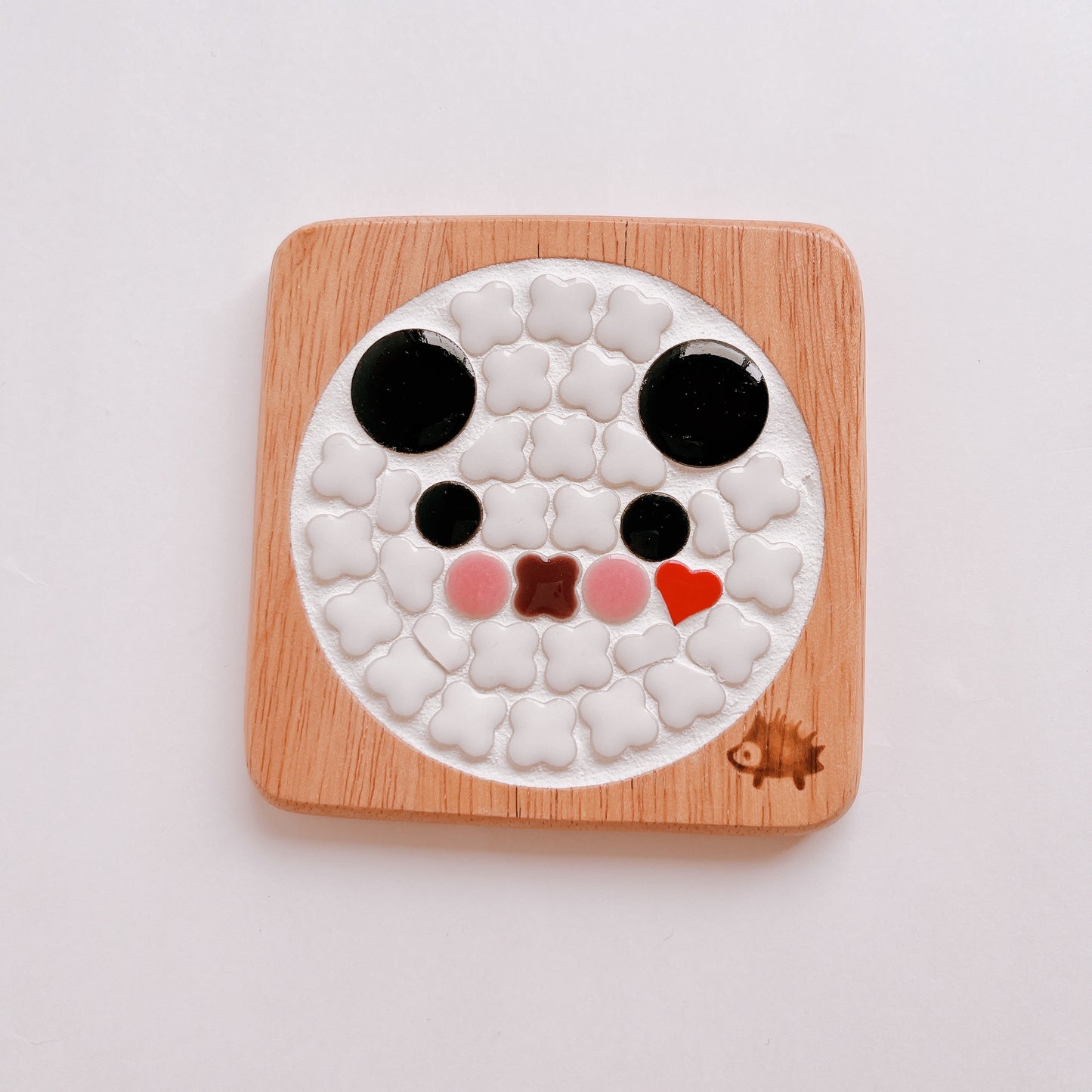 Square coaster/Panda