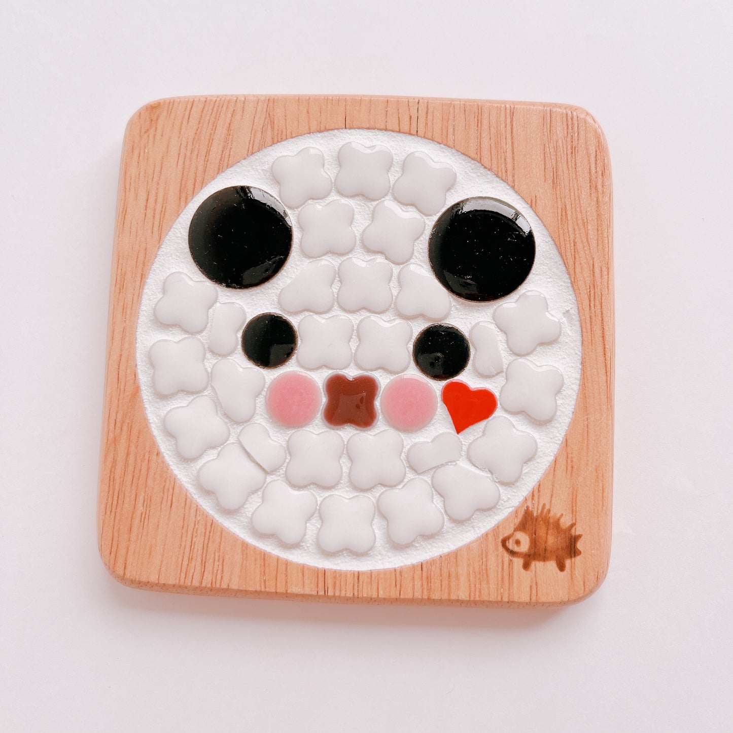 Square coaster/Panda