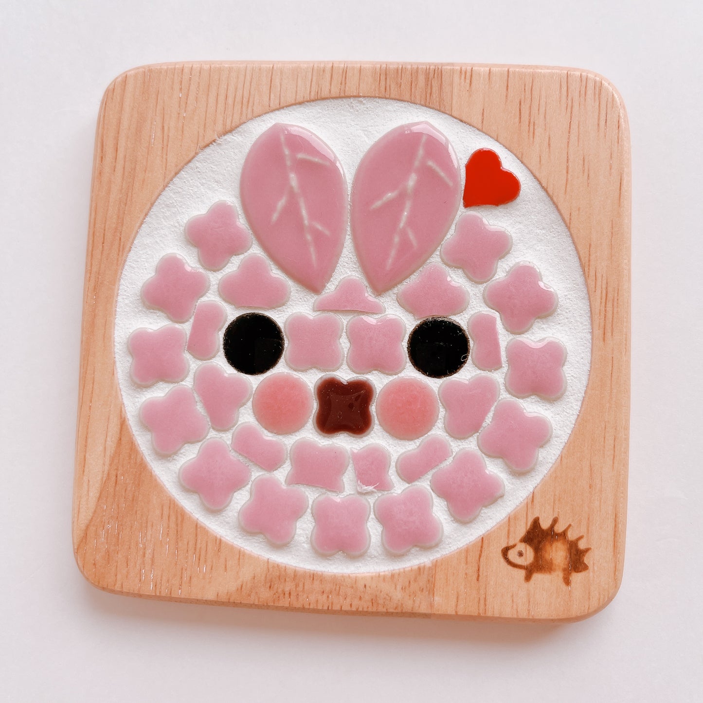 Square coaster/rabbit