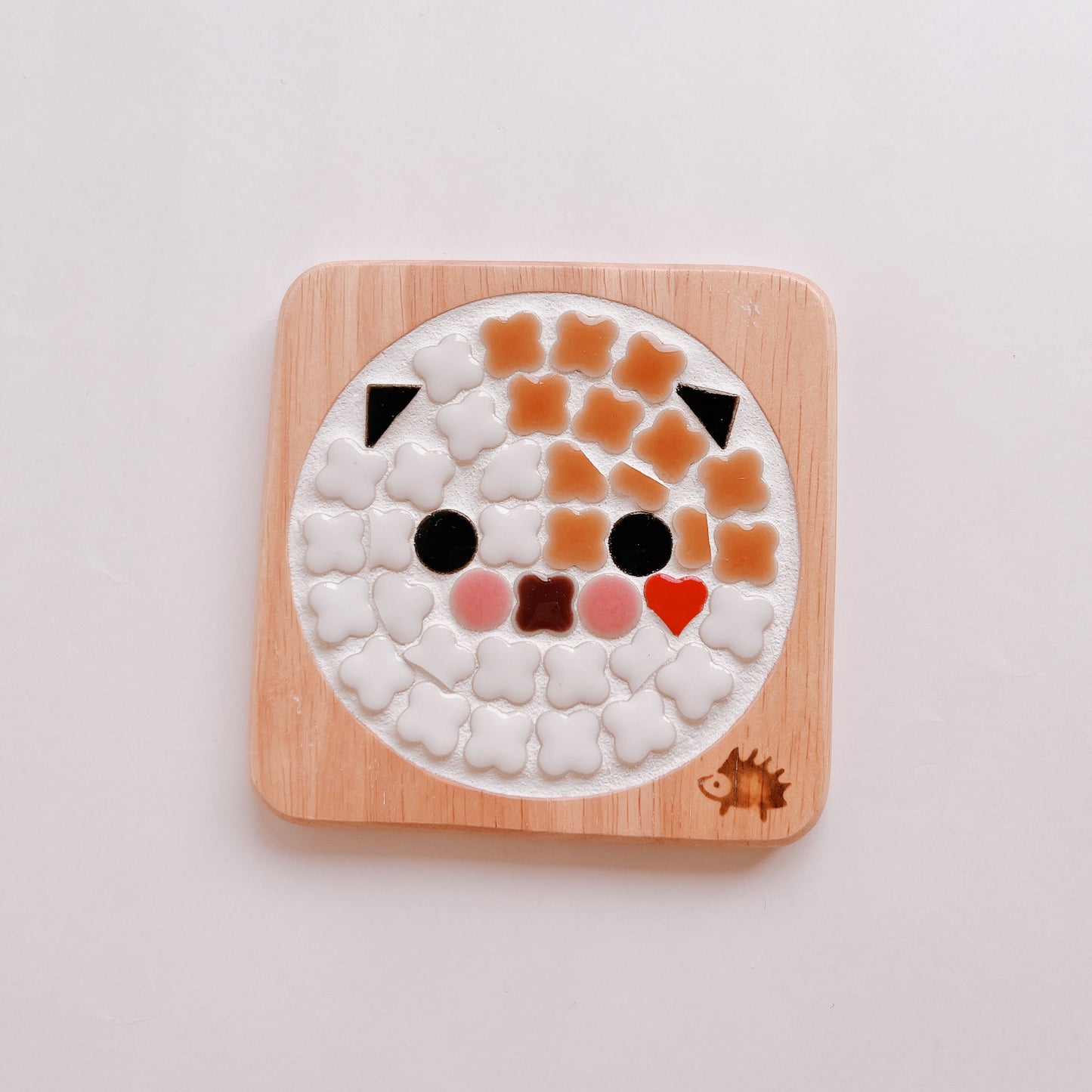 Square coaster/calico cat