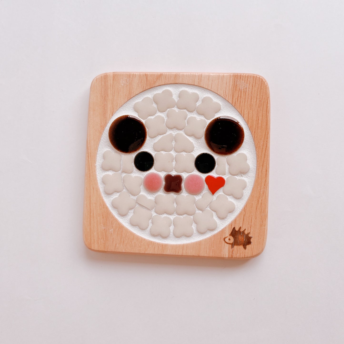 Square coaster/polar bear