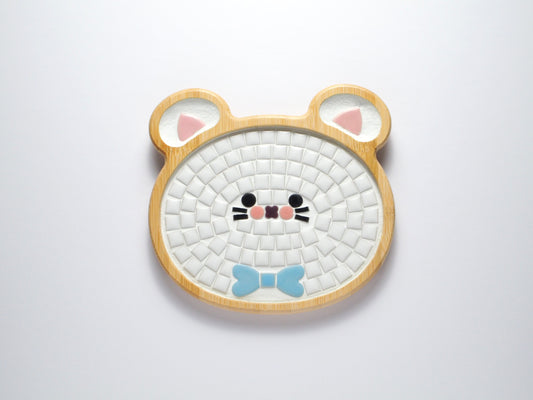 White Cat Pot Holder